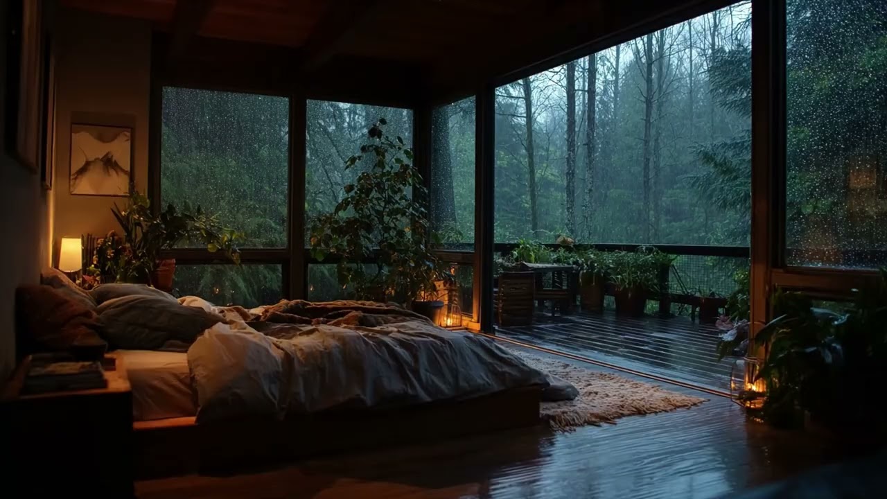 Sleep Music with Rain Sounds to Reduce Stress and Calm the Mind and Body