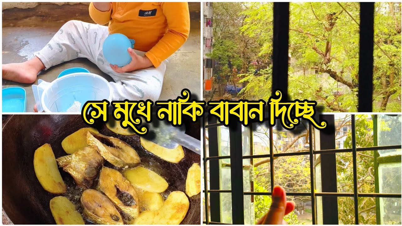 শাশুড়ী আম্মুর রেসিপিতে ইলিশ মাছ রান্না করলাম।। বাবু এটা কি করল😳।।  hilsa fish recipe 