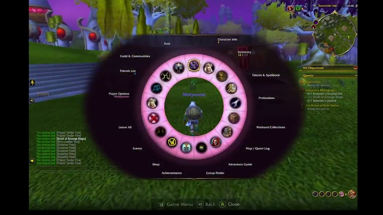 WoW gameplay with controller - Ret Paladin Level 1-9 (part 1/3) [no commentary]