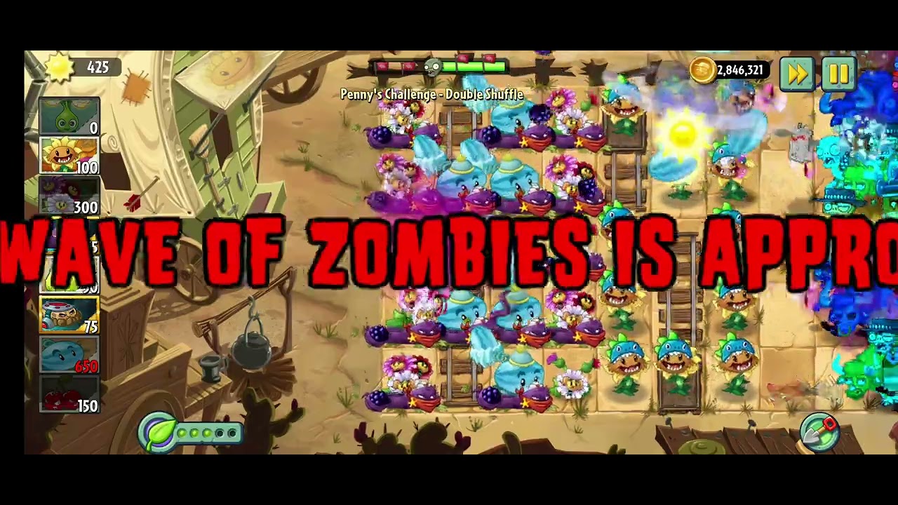 Plants vs. Zombies Reflourished - Penny's Challenge #4 - Double Shuffle (rerun)