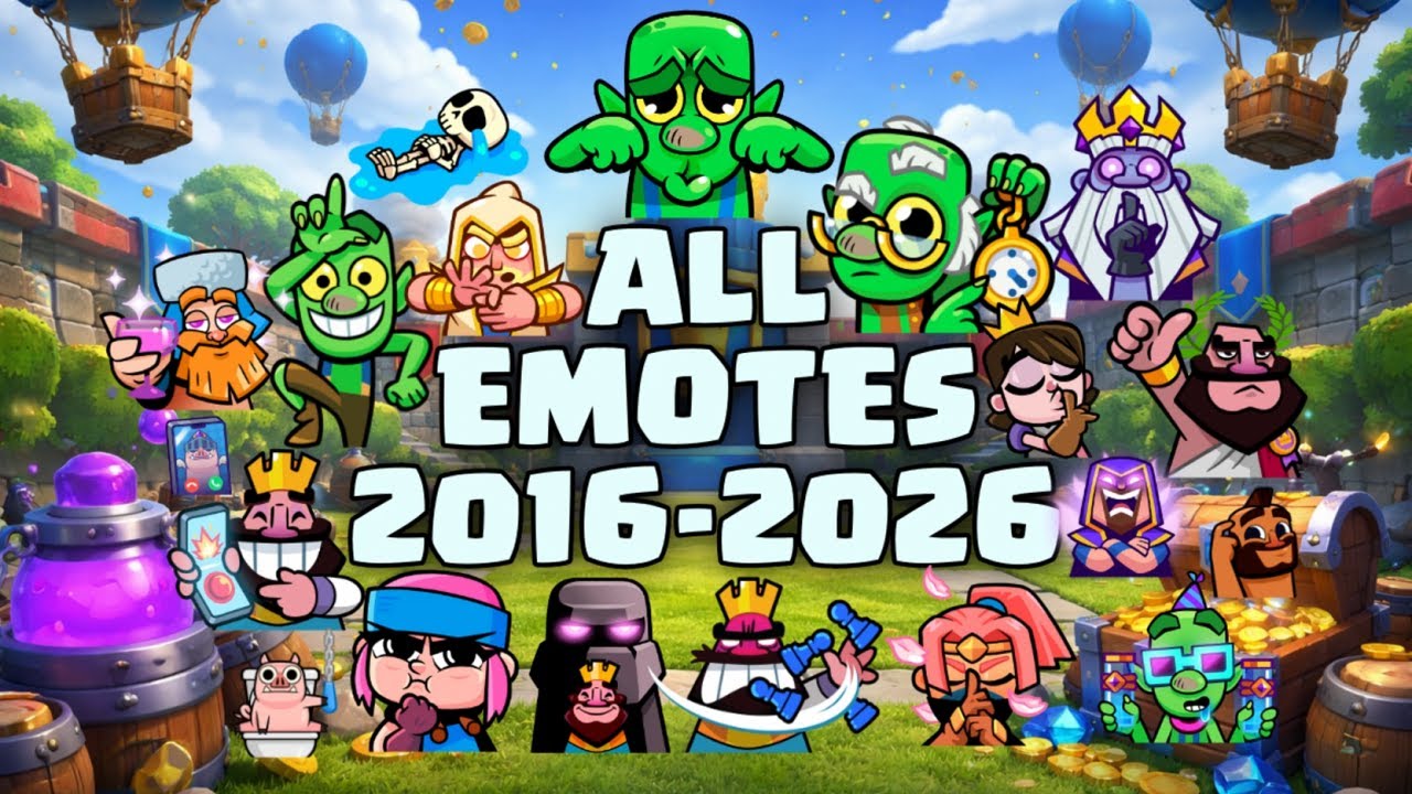 All 539 Clash Royale Emotes (2016-2026)