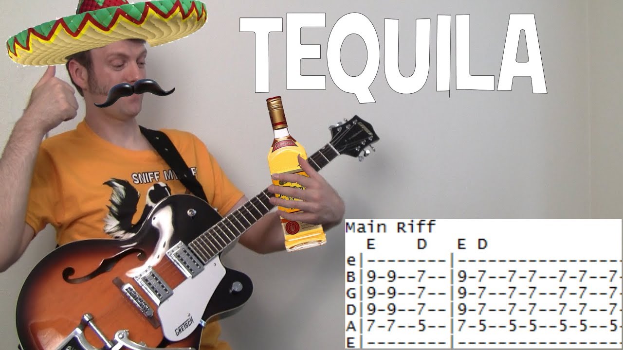 Гитарные табулатуры Tequila — Гитарные аккорды | Урок игры на гитаре | Гитарная табулатура от The...
