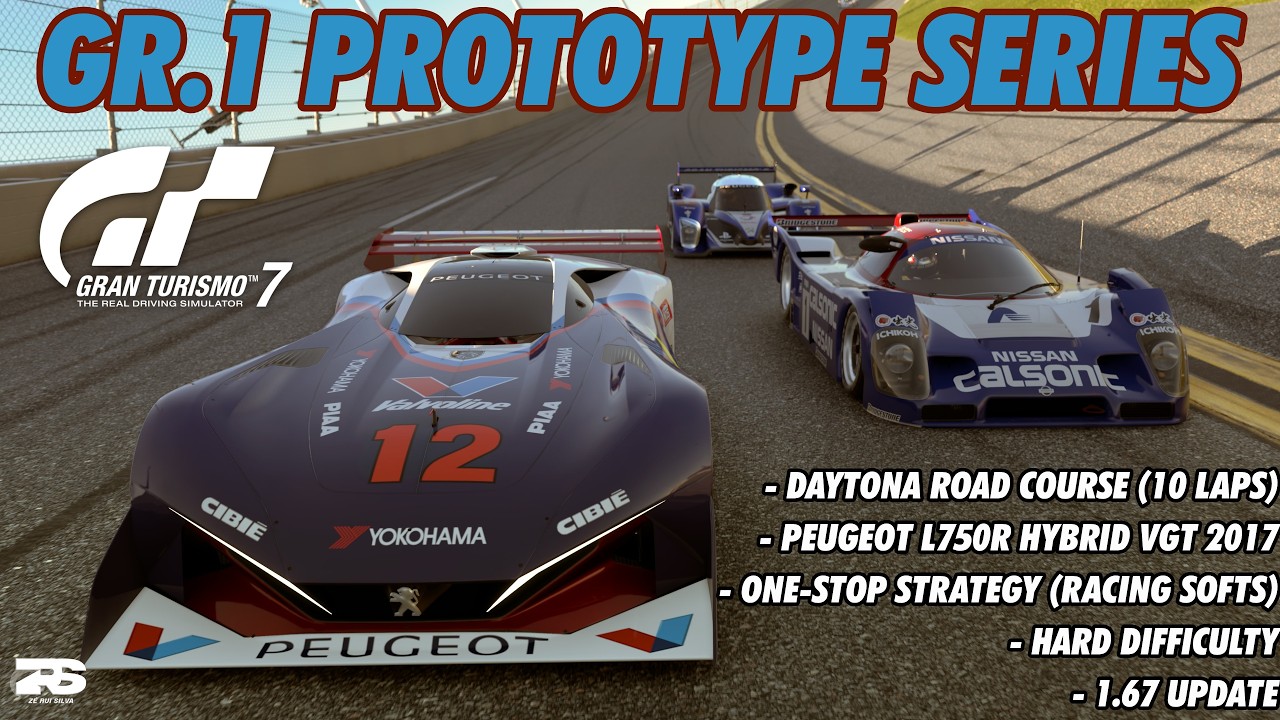 Gran Turismo 7 - Gr.1 Prototype Series (Daytona) | Peugeot L750R HYbrid VGT 2017 (1.67 Update)