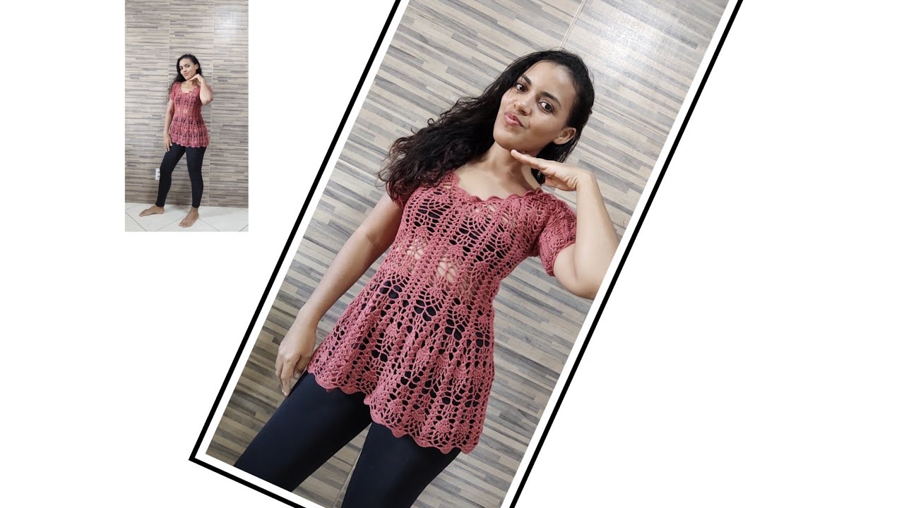 Blusa/ bata de croch&ecirc; Parte 1