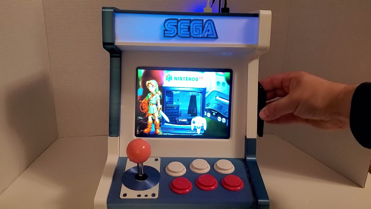 3D printed mini arcade machine