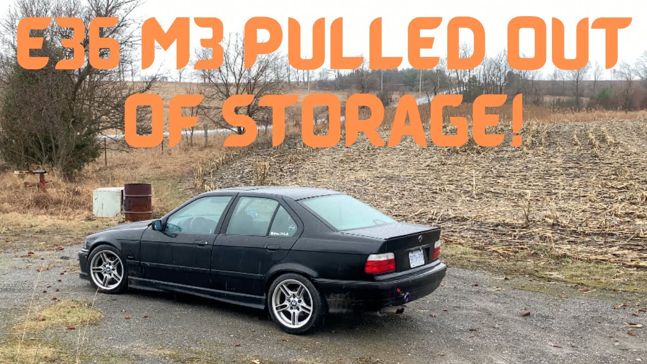 Getting The E36 M3 Build Out Of Winter Storage!
