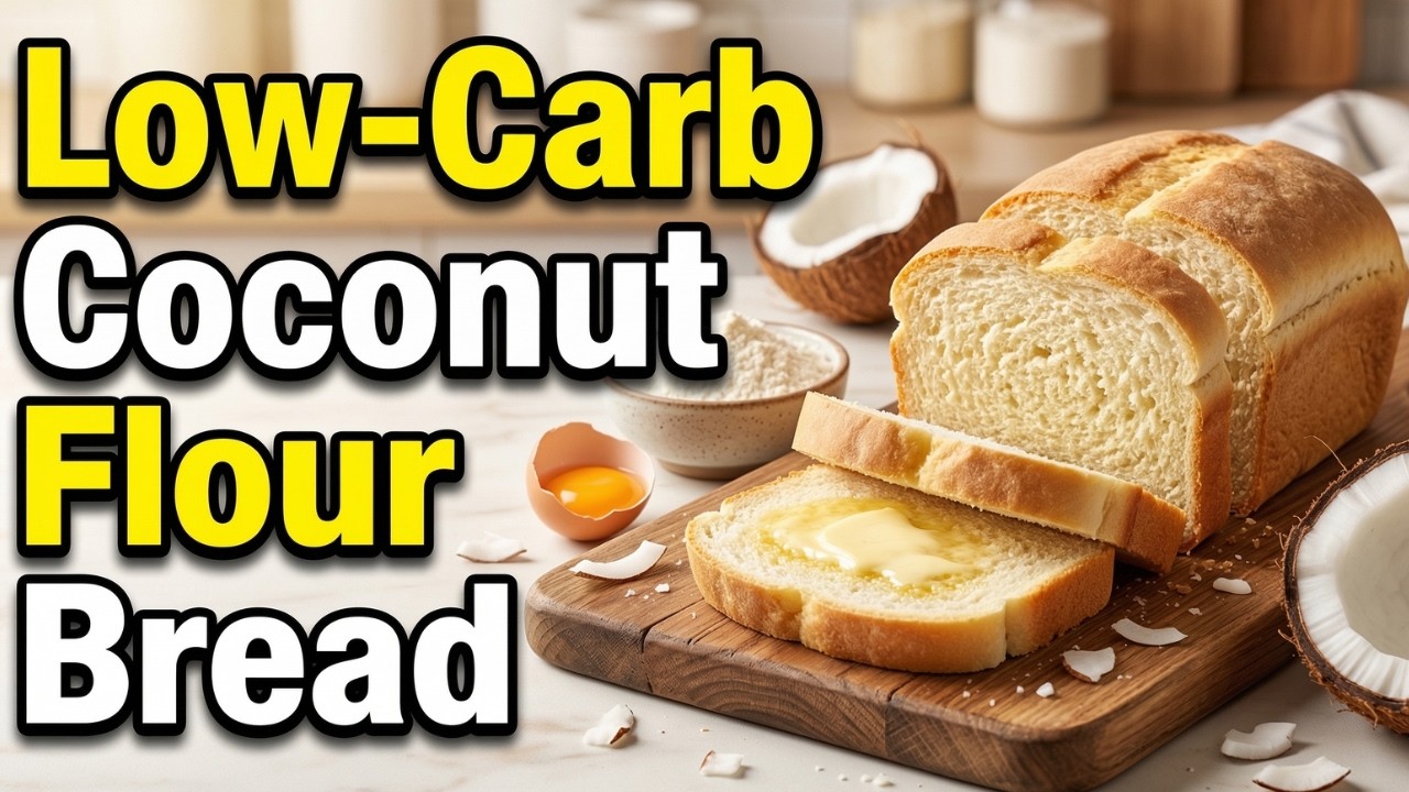 Low-Carb Coconut Flour Bread | Easy Keto Gluten-Free Bread Recipe