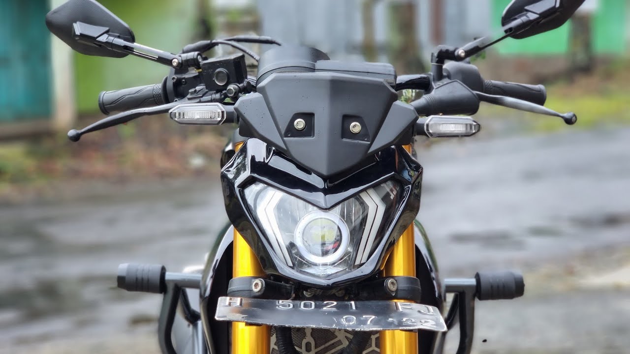 proses cepat vixion lama modifikasi pakai headlamp mt125