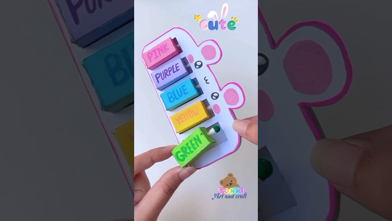 DIY cute highlighter #shorts #tonniartandcraft #art #love #cute #craft