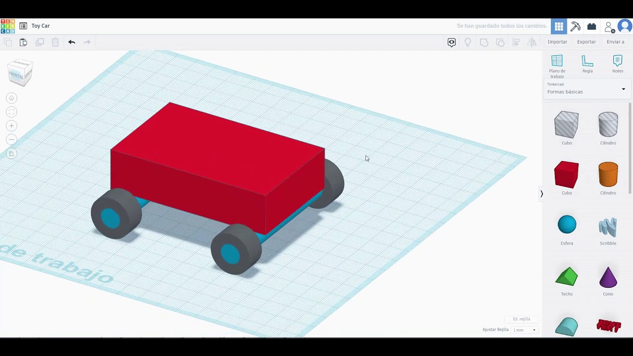 Tinkercad Tutorial - Toy car 3D