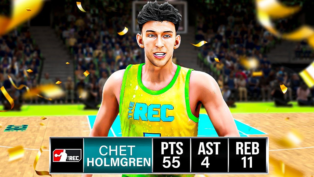 CHET HOLMGREN 7’1” BUILD HAS REC PLAYERS STUNNED in NBA 2K24