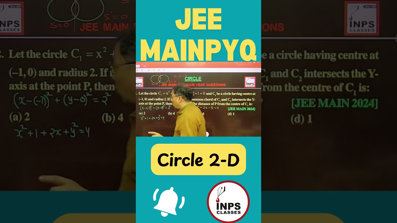 Circle 🔥 JEE Main PYQ | 1 Min Concept Trick | Nitin Sir | INPS Classes