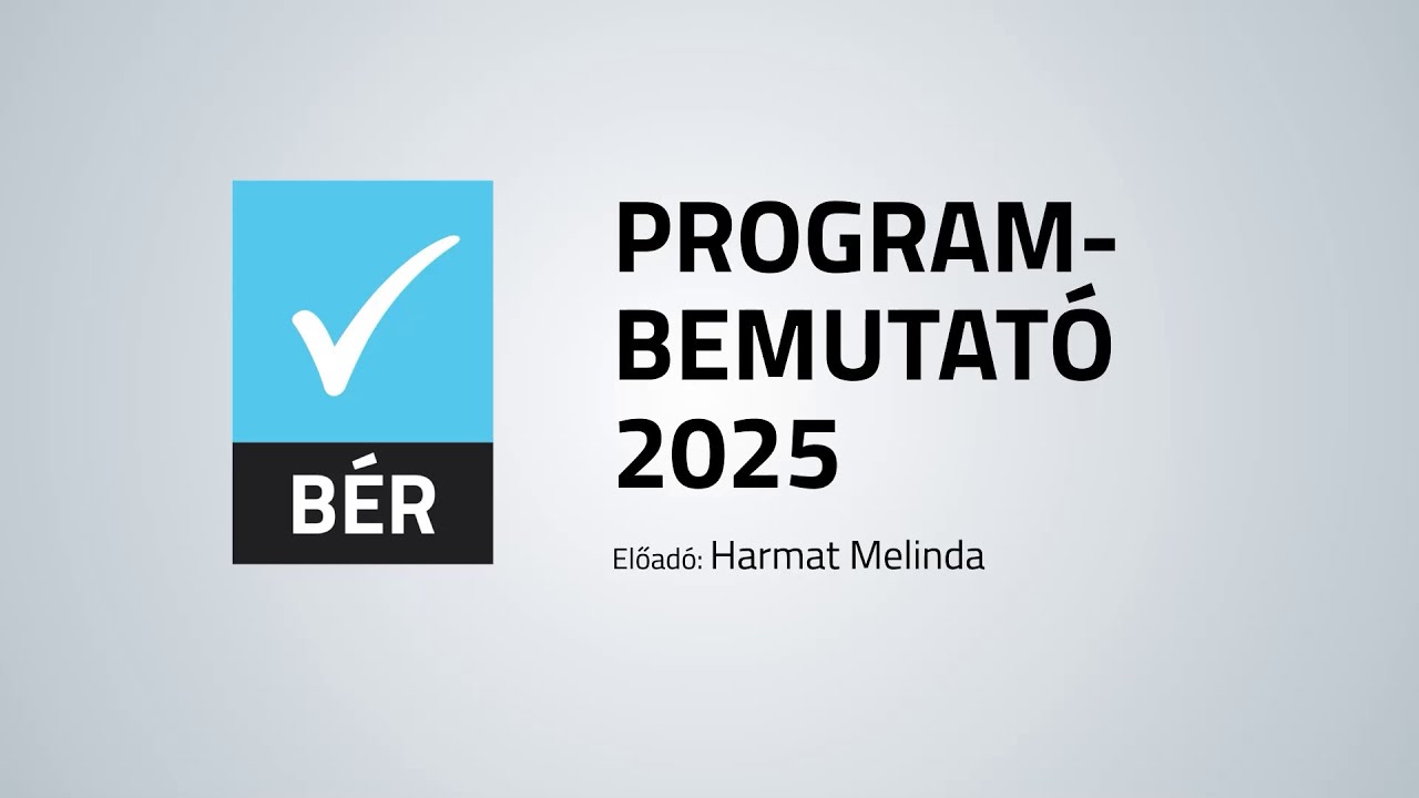 BÉR - Programbemutató 2025 (Harmat Melinda - NOVITAX)