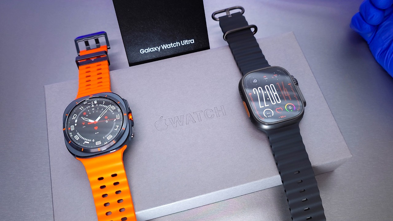 Galaxy Watch Ultra 2025 VS Apple Watch Ultra 3 Unboxing and Test - ASMR