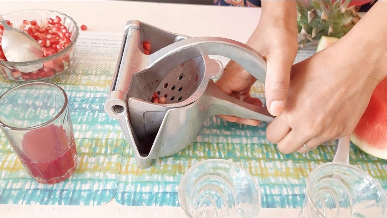 Cold Press Hand Juicer - Performance - Pomegranate,Orange, Apple,Watermelon #juicer#handjuicer