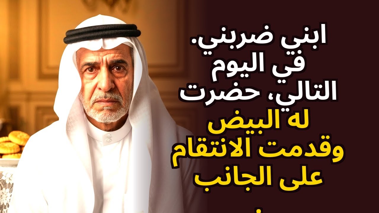 ابني ضربني — في اليوم التالي حضرت له البيض وقدمت الانتقام بجانبه