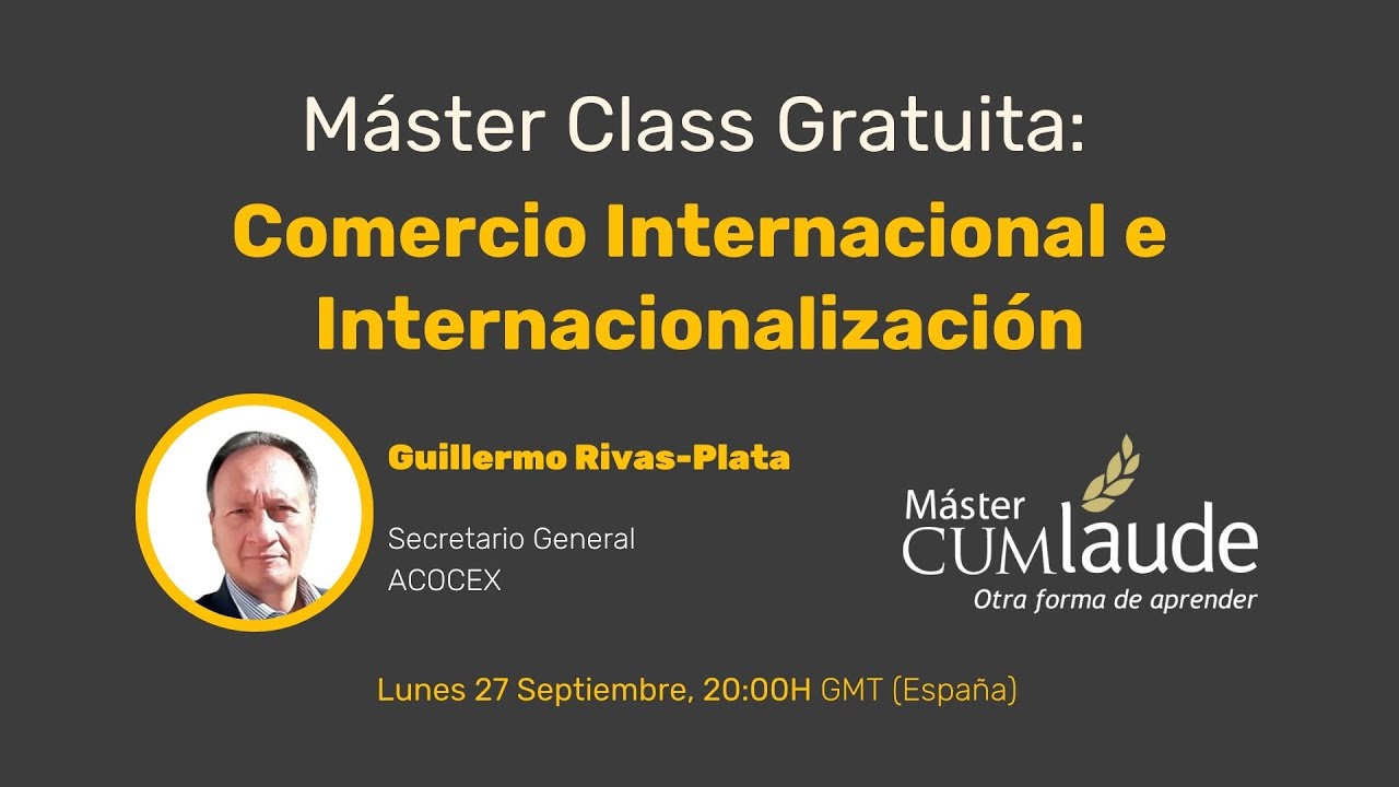 Máster Class: Comercio Internacional e Internacionalización