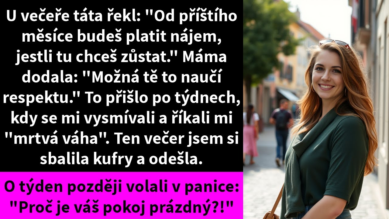 U večeře táta řekl: 