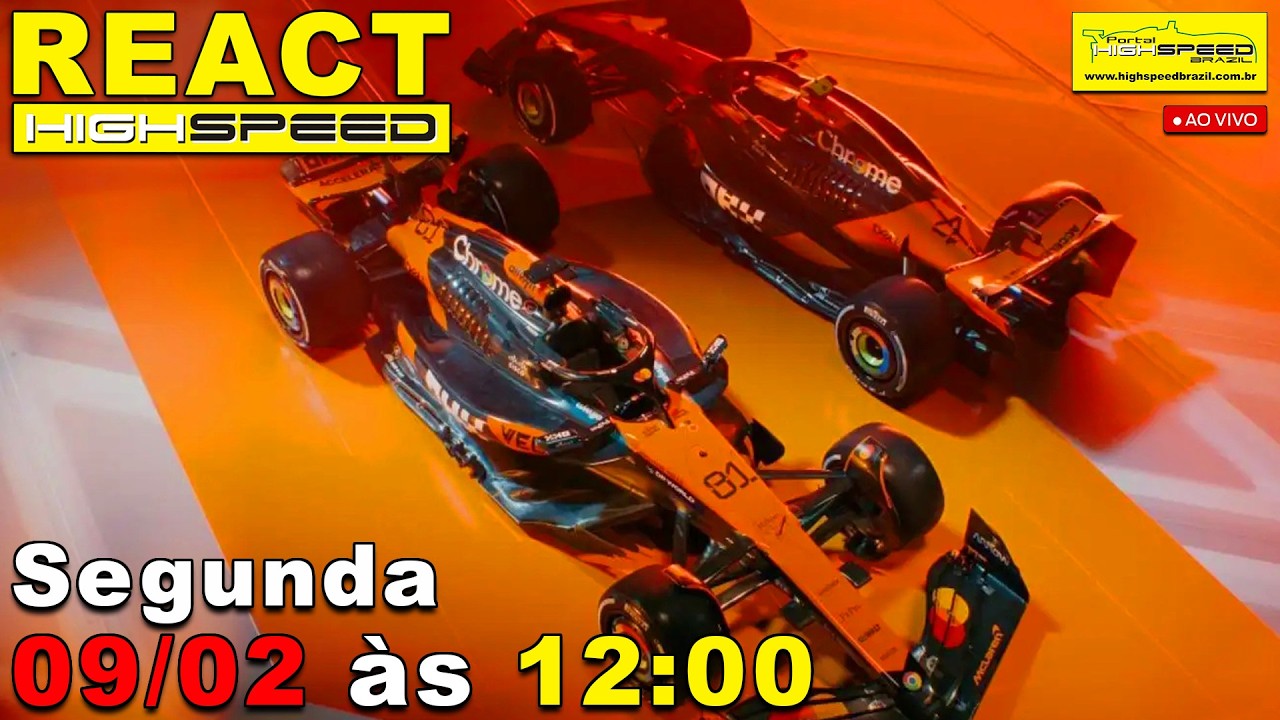 🎬 REACT HIGH SPEED | Apresentação da McLaren Mastercard F1 Team 2026 | Ao Vivo