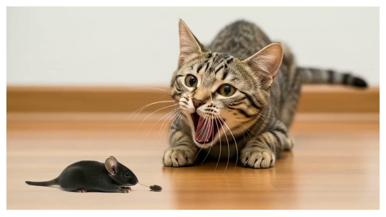 “A Mouse Steals Milk and Wakes the Cat 🥛🐭 | Funny Animated Short Film”
