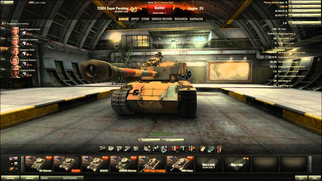 World of Tanks - T26E4 Super Pershing Tier 8 Medium Premium Tank