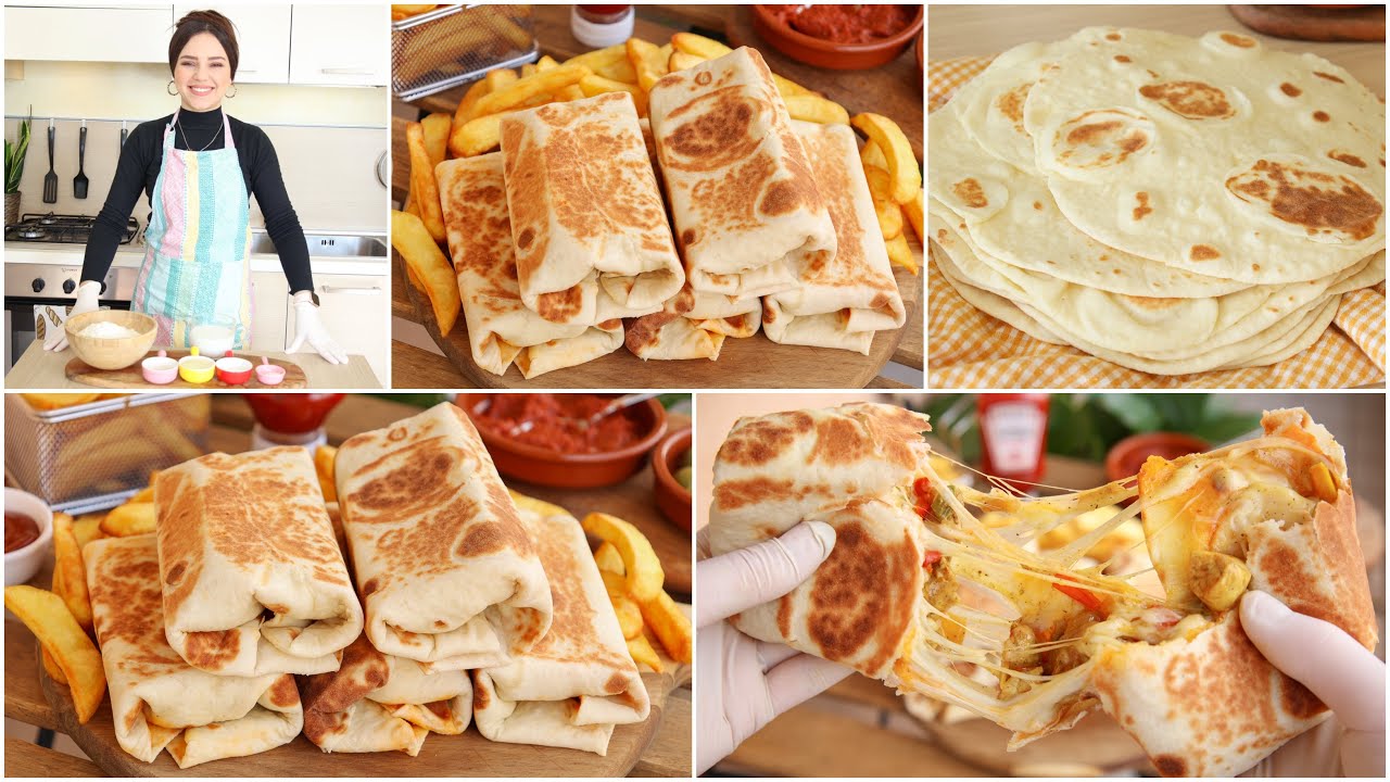 وداعا لسندويتشات الشارع😀ليباني تونسي بالدجاج والجبن أفضل من المطاعم وكل شي على المقلاة بنة😋