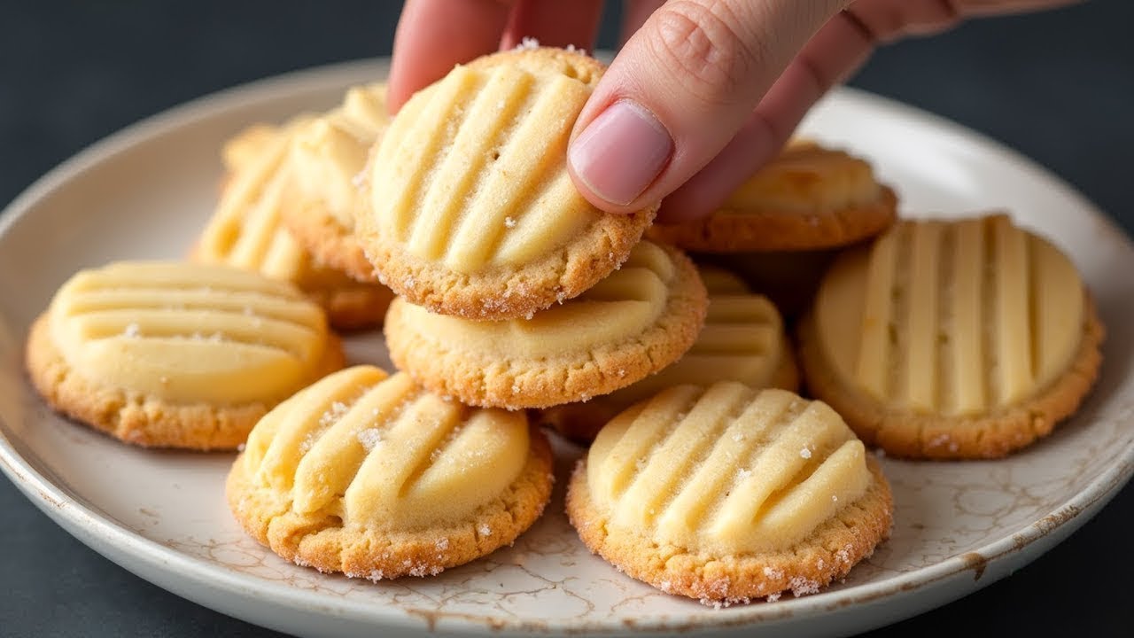 Diese Kekse zergehen auf der Zunge! Mit nur 3 Zutaten! Gott, wie lecker!
