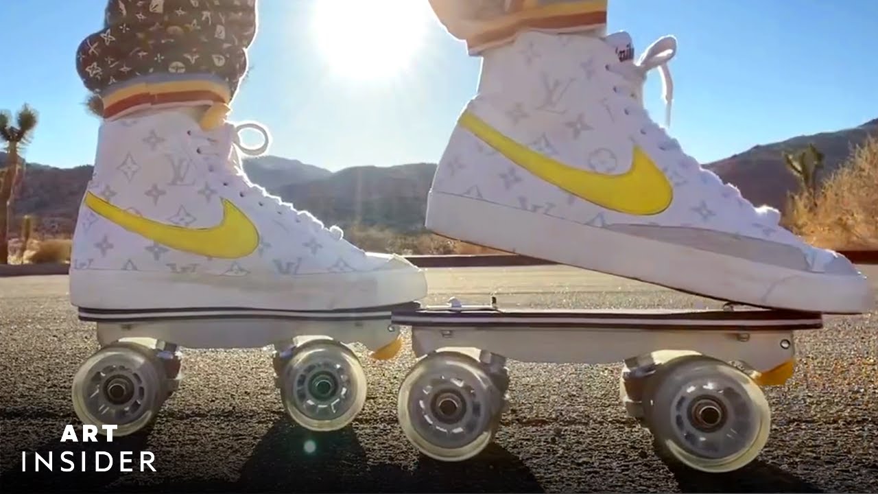 How Flaneurz Customizes Sneakers With Detachable Roller Skates