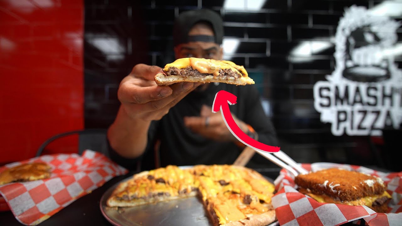 They Make A CRAZY Smashburger Pizza Here