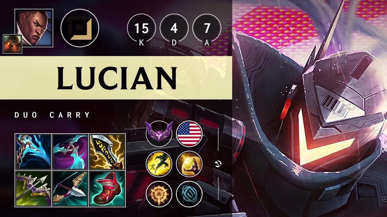 Lucian ADC vs Ezreal: Dominating - NA Master Patch 14.24