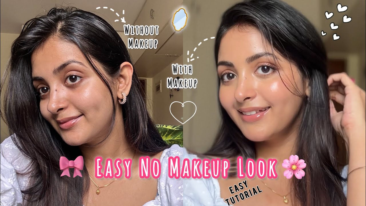 Easy &ldquo;NO MAKEUP&rdquo; MAKEUP Look🌷🤍 Natural Everyday Makeup For Beginners #nomakeup #makeup #koreanskin