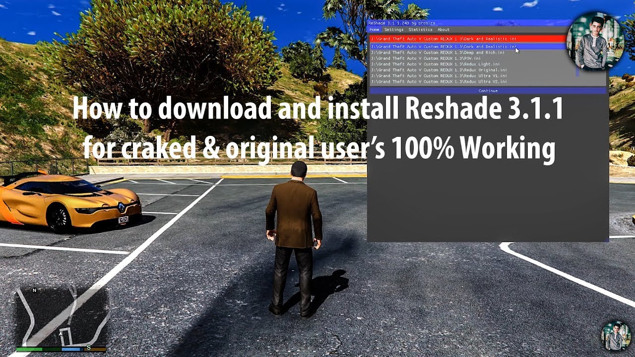 How to download and install New Reshade 3.1.1 of REDUX 1.3 Working With Cracked / Original Version's