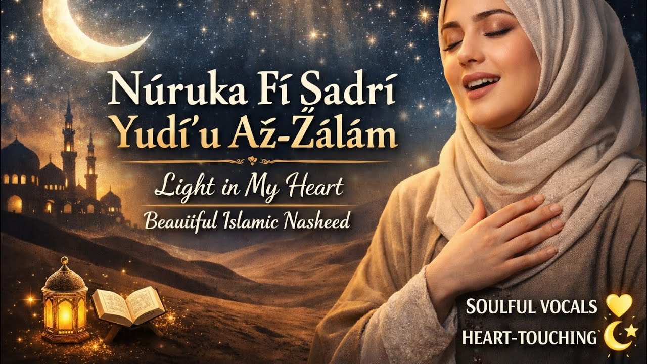 Nūruka Fī Ṣadrī Yuḍī’u Aẓ-Ẓalām | Most Beautiful Islamic Nasheed 2026 (Heart-Touching Vocals)🔥❤️