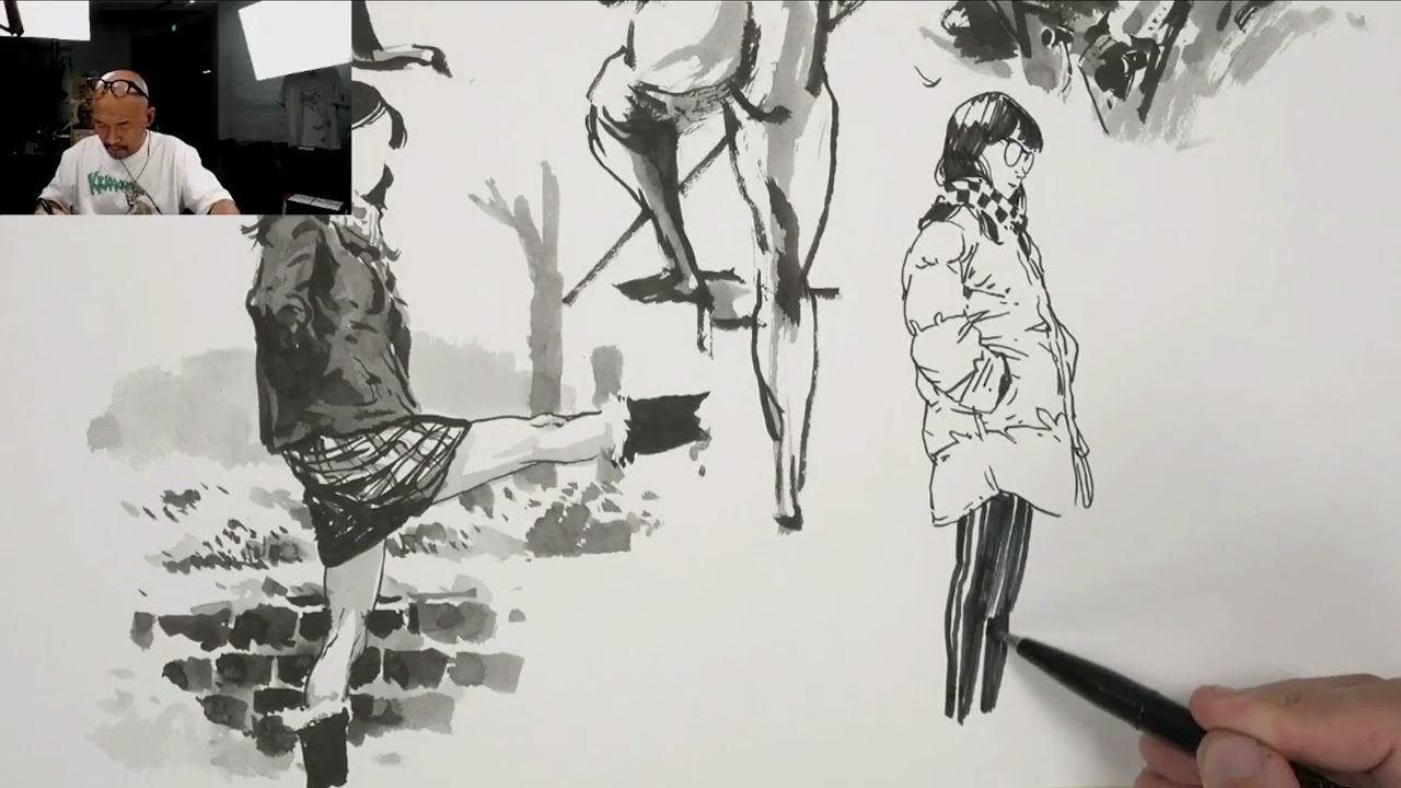 Black and white composition, Trial class-From the series【100 Lessons Kim Junggi】
