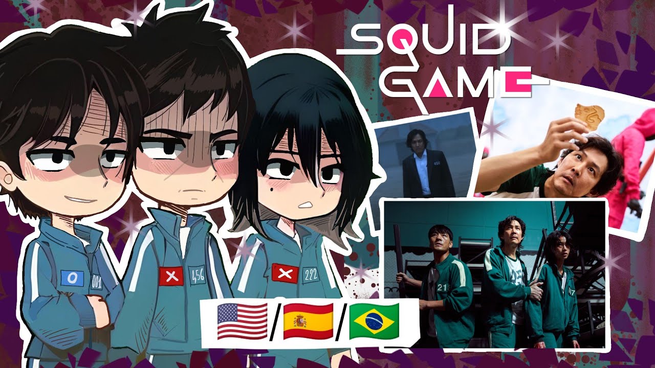 Squid game 2 react to season 1 [1/2] Gacha react 🇺🇸/🇪🇸/🇧🇷
