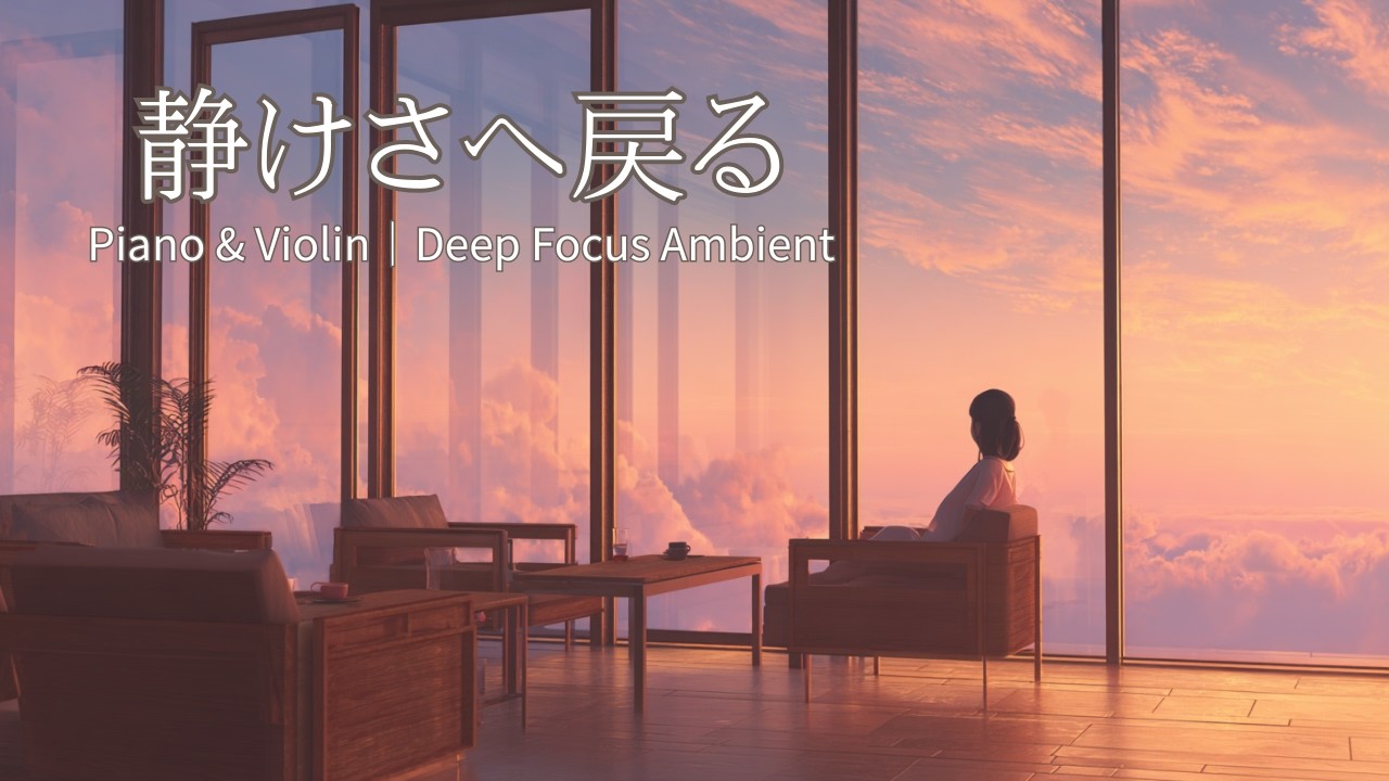 静けさへ戻る | Deep Focus Ambient（Piano & Violin）作業用BGM