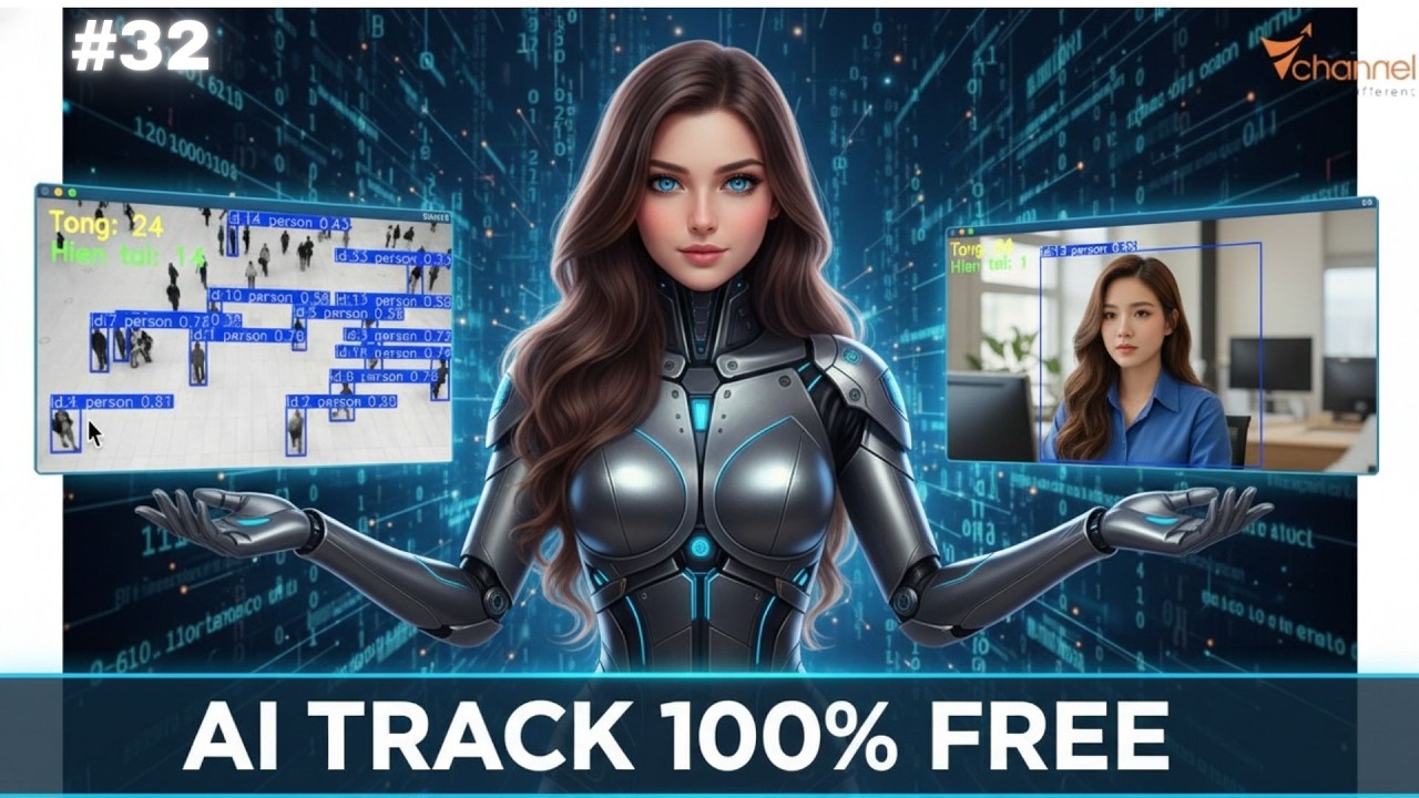 [AUTOMATION #32] Tạo AI nhận đếm đối tượng TRÊN CAMERA REALTIME 100% FREE | Thị giác máy tính phần 4