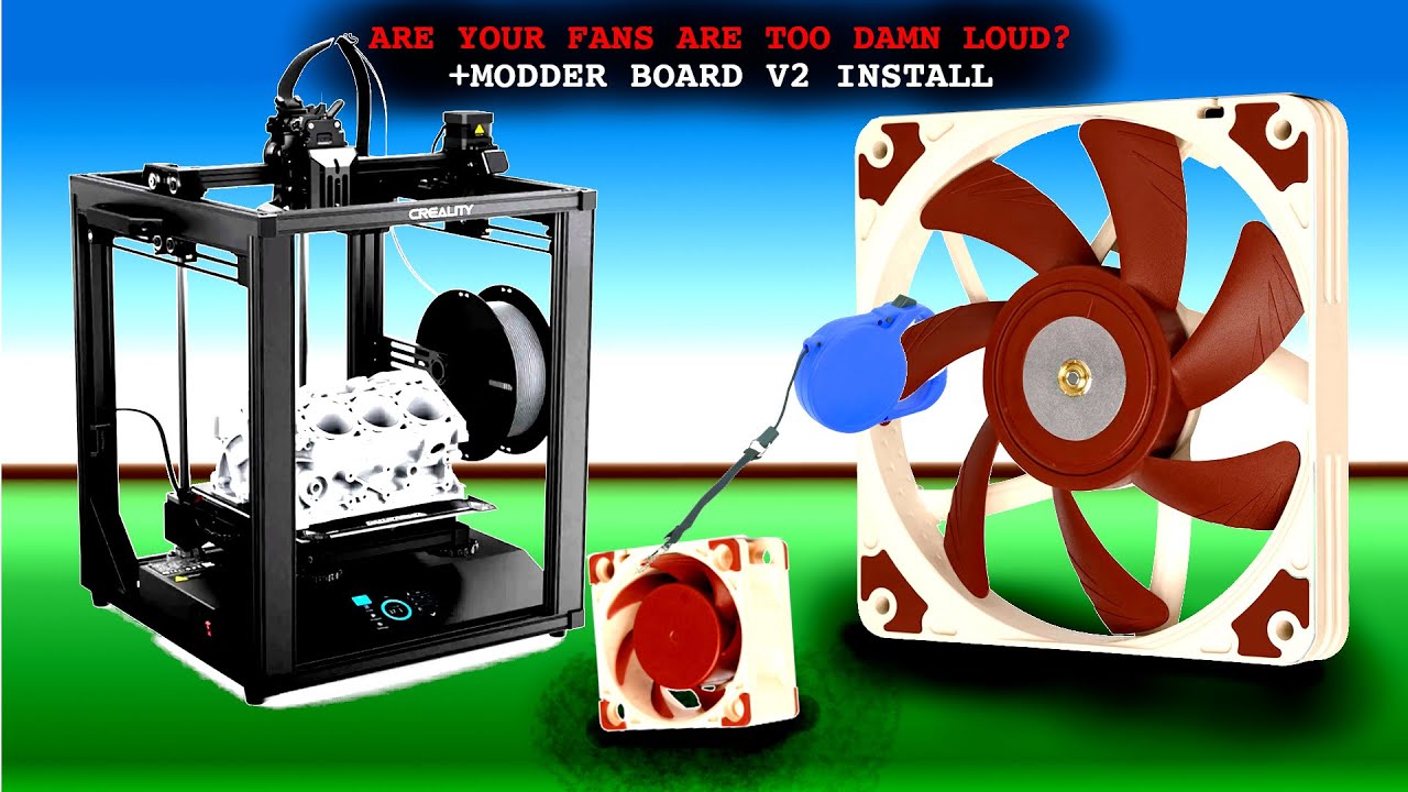 ENDER 5 S1 — ОБНОВЛЕНИЕ ТИХОГО ВЕНТИЛЯТОРА и ПЛАТА МОДДЕРА V2