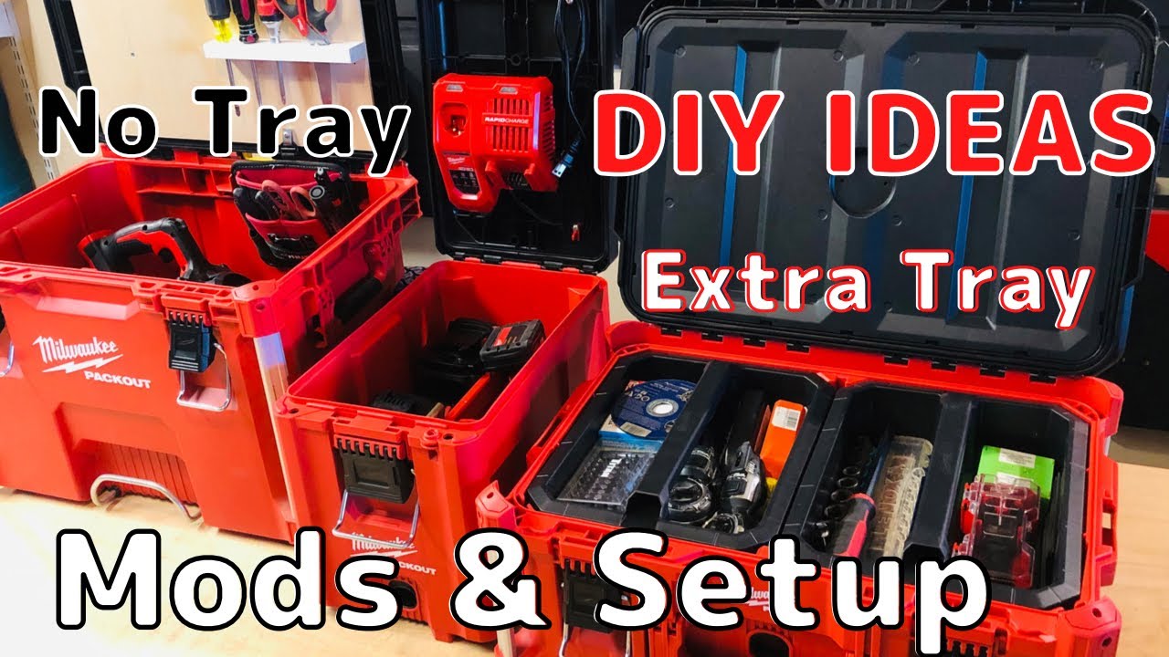 Rolling & Large Toolbox Milwaukee PACKOUT Mods & Set Up !
