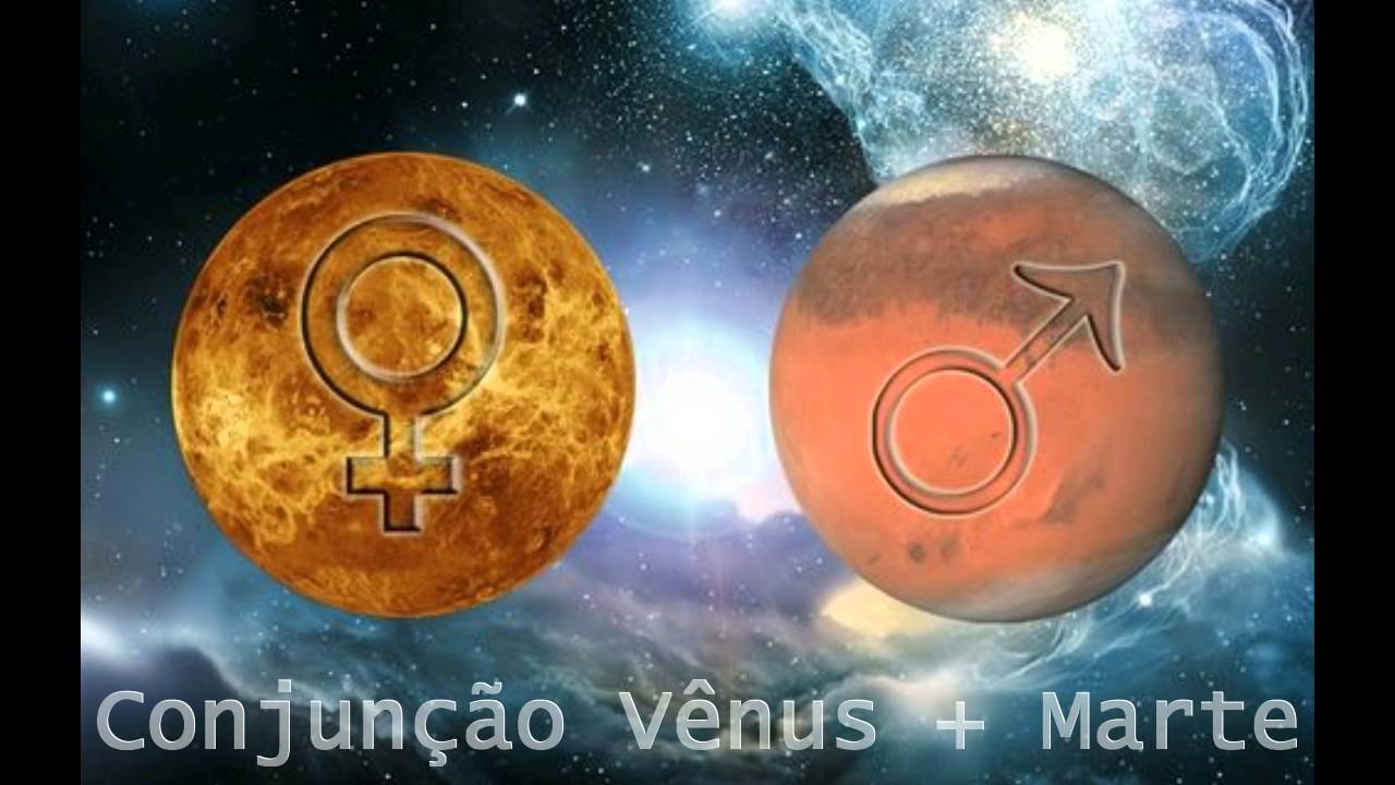 Conjunção  Vênus ♀ + Marte ♂