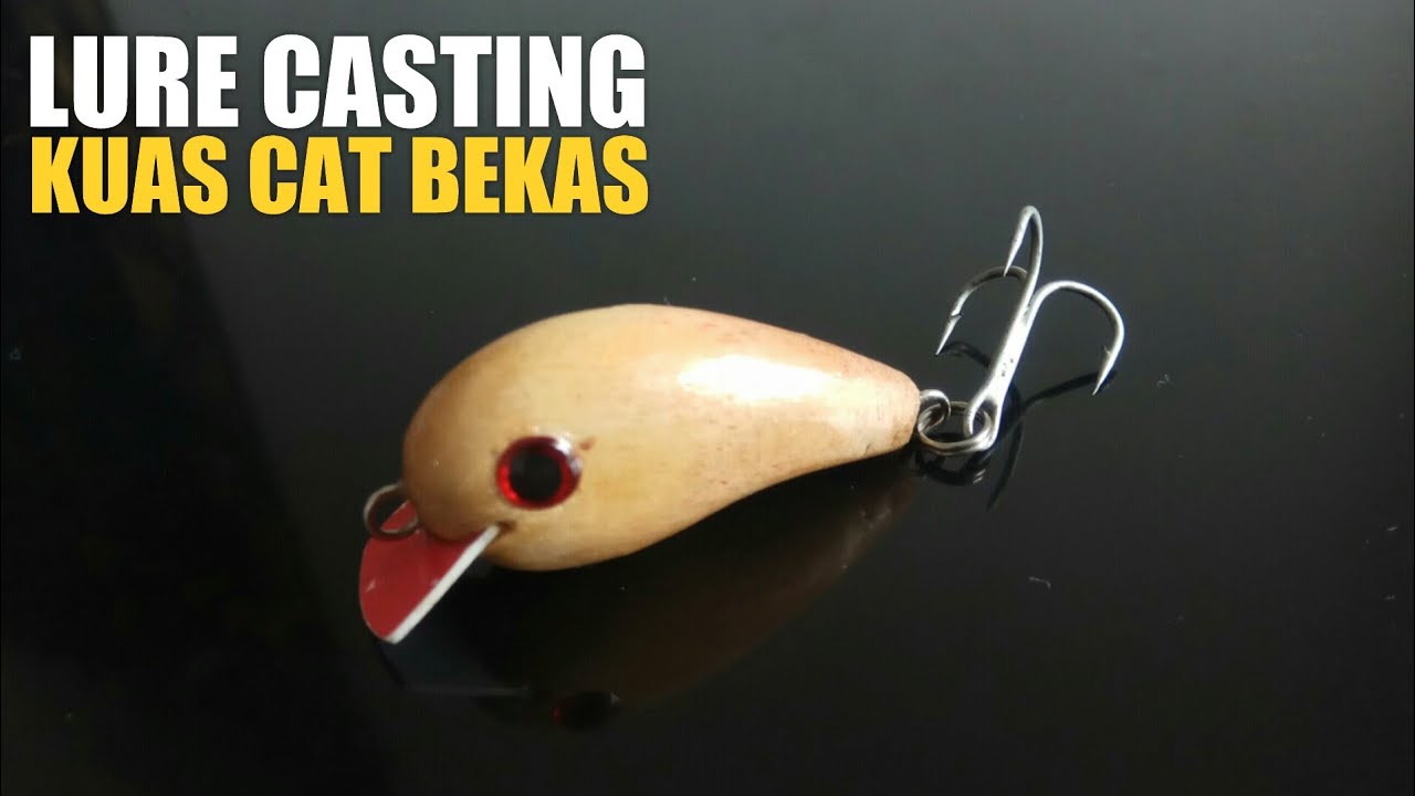 Making Fishing Lure From Paintbrush - Crankbait