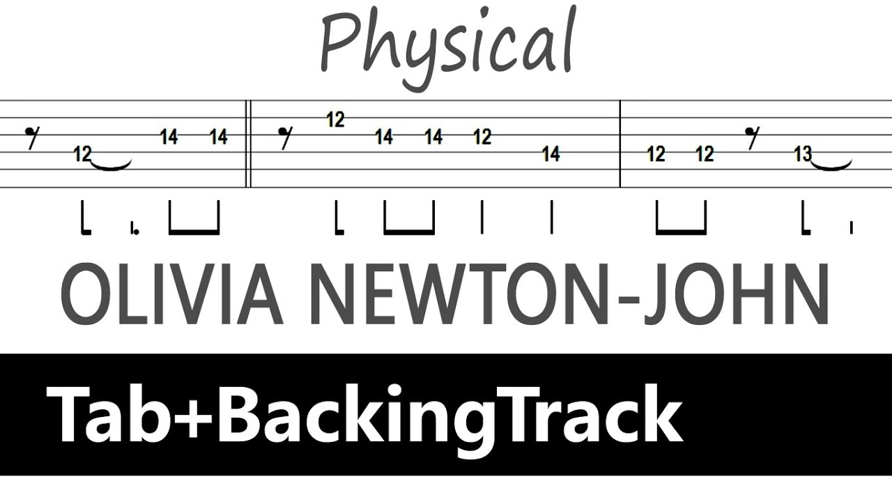 Olivia Newton John - Physical / Guitar Tab+BackingTrack