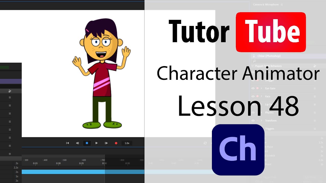 Adobe Character Animator Tutorial - Lesson 48 - Working with Multiple Scenes in Timeline