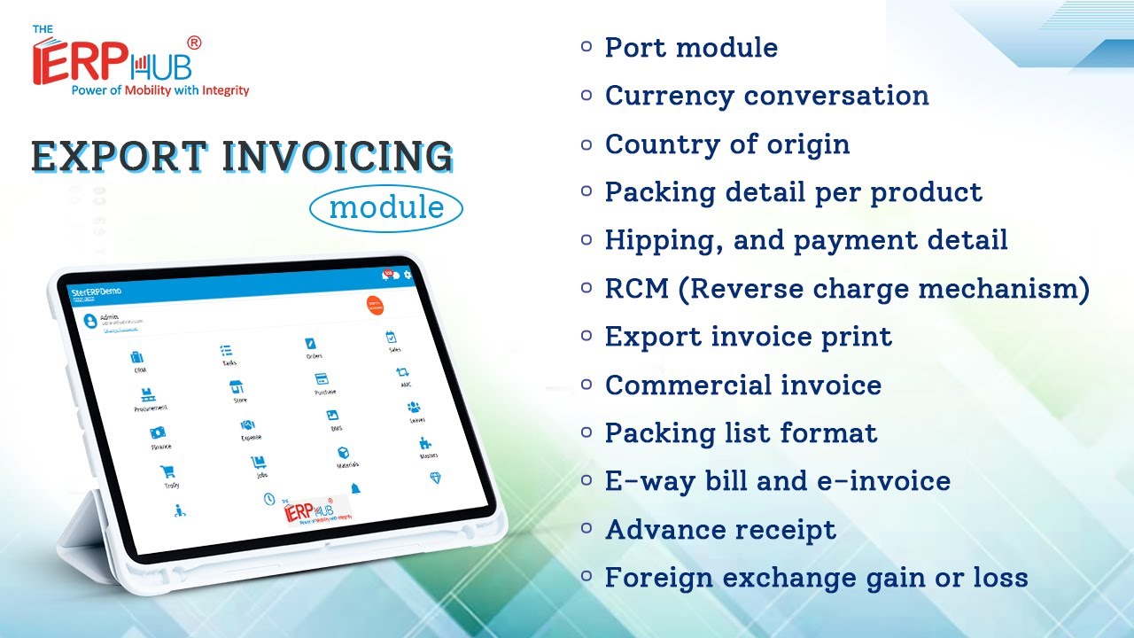 Best Export Invoice ERP Software For Small To Large Exporter in India