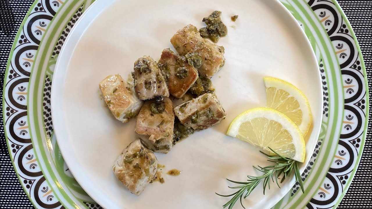 PESCE SPADA LIMONE E CAPPERI LIGHT/LEMON & CAPERS SWORDFISH/PEZ ESPADA CON LIMÓN Y ALCAPARRAS LIGHT