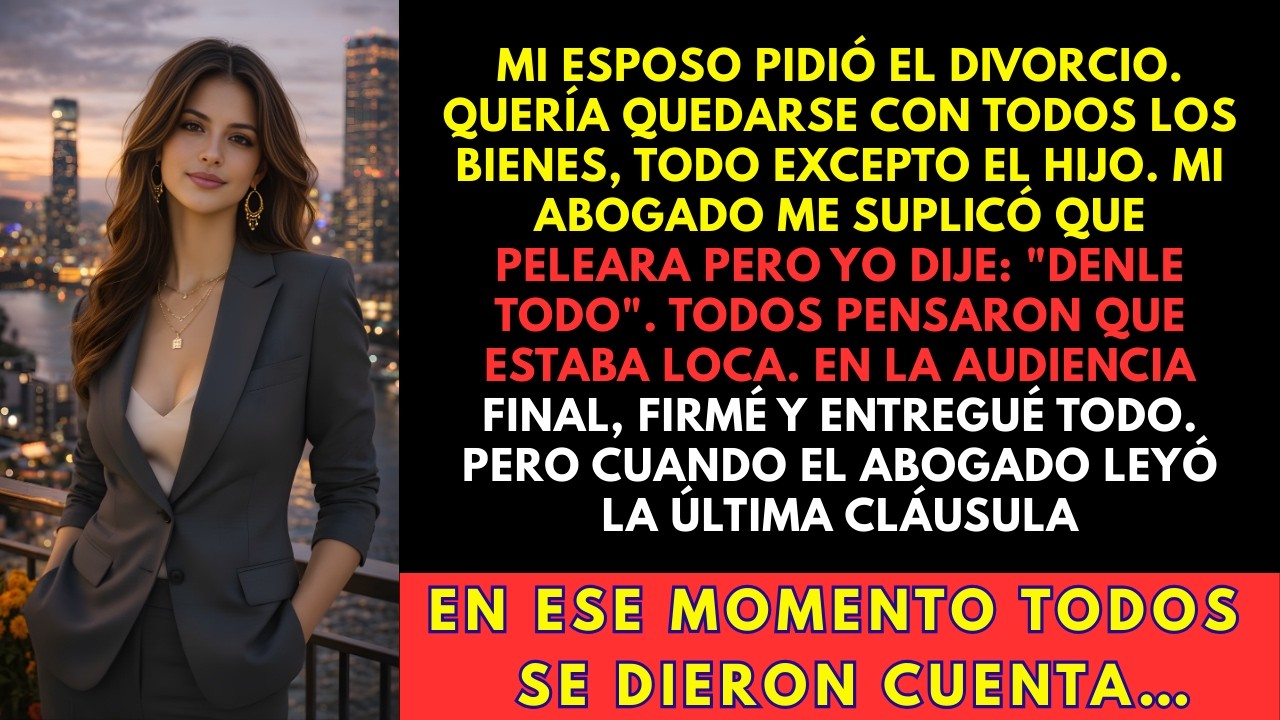 MI ESPOSO SE LLEVÓ TODOS LOS BIENES EN EL DIVORCIO. YO SONREÍ Y DIJE 