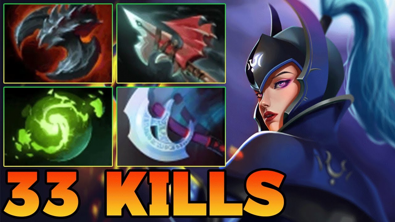 33 Kills Luna Dota 2 !! Luna Dota 2 Item Build Carry Safelane Guide Pro Gameplay 7.39 7.40