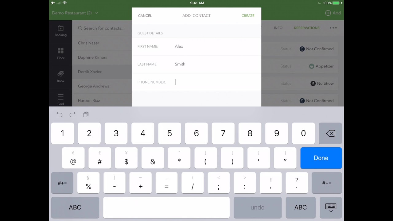 Managing Contacts | Restaurant Manager by Eat