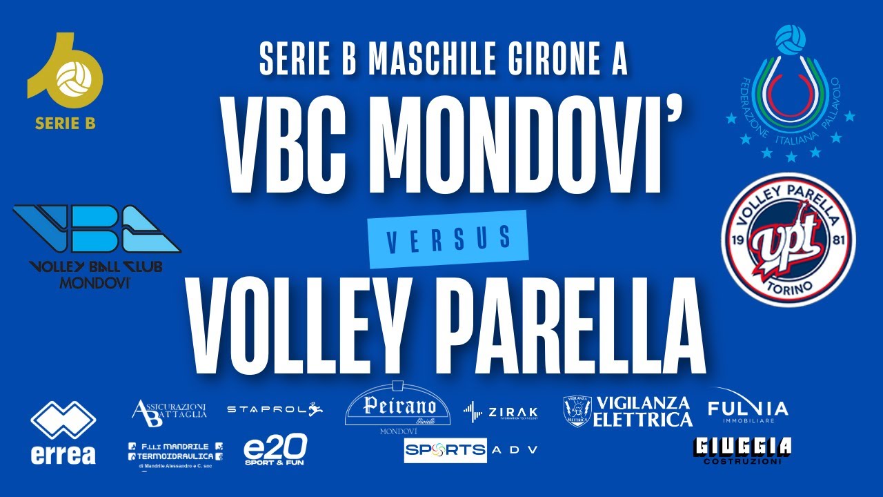 VBC MONDOVI vs VOLLEY PARELLA SERIE BM