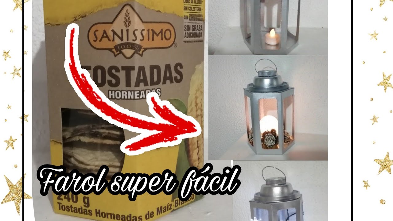 DIY Farol con cajita de tostadas/Reciclaje*♻️